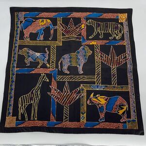 Animal Print Pillow Cover Case Blanket Black Gold Cotton‎ Size 33”x33”